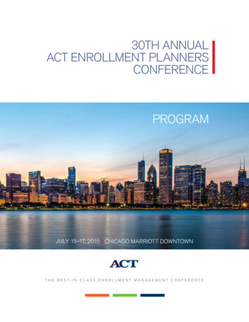 ACT EPC 2015 Conference Program