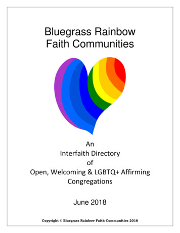 Bluegrass Rainbow Faith Communities - University Of Kentucky