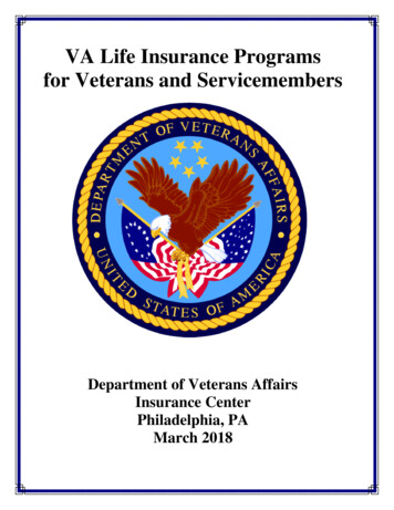 VA Life Insurance Programs For Veterans And Servicemembers