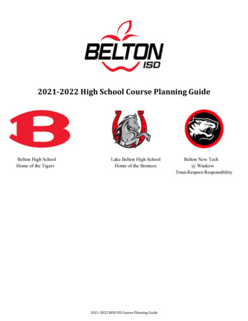 2021-2022 High School Course Planning Guide