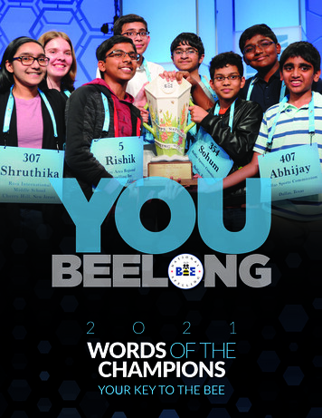 2 O 2 1 - Scripps National Spelling Bee