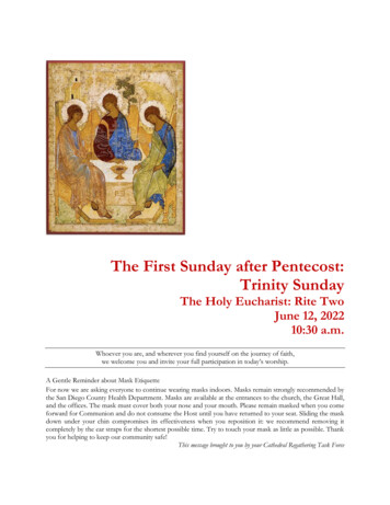 The First Sunday After Pentecost: Trinity Sunday