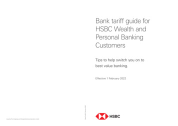 Bank Tariff Guide For HSBC Wealth And Personal Banking Customers