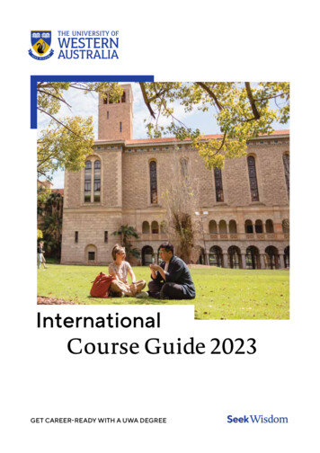 Course Guide 2023 - University Of Western Australia