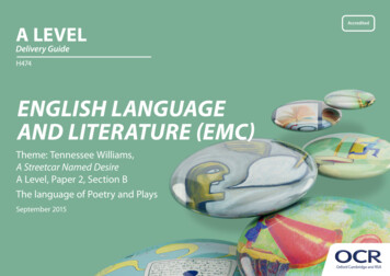 English Language And Literature (Emc) - Ocr
