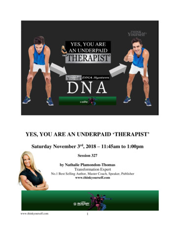 YES, YOU ARE AN UNDERPAID THERAPIST - Canfitpro