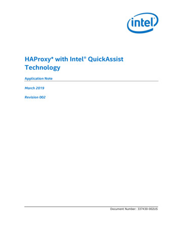 HAProxy* With Intel QuickAssist Technology Application Note