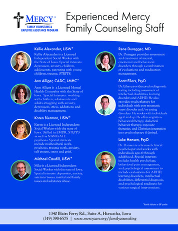 Experienced Mercy Family Counseling Staff
