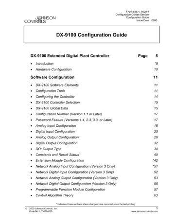 DX-9100 Configuration Guide - Johnson Controls