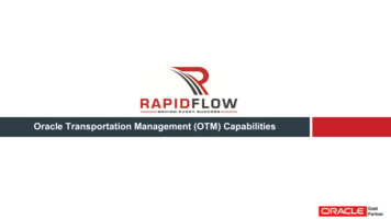 Oracle Transportation Management (OTM) Capabilities - Coroflot