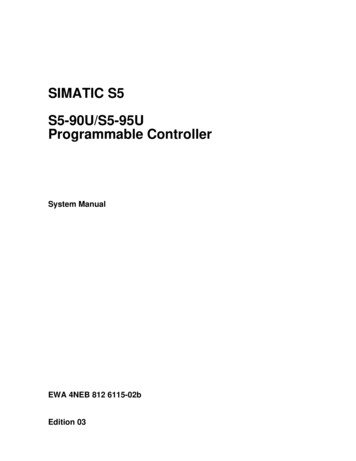 S5-90U/S5-95U Programmable Controller - Siemens