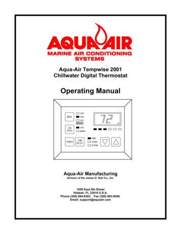 Aqua-Air Tempwise 2001 Chillwater Digital Thermostat