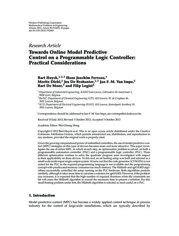 Towards Online Model Predictive Control On A Programmable Logic .