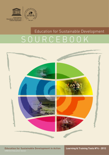Education For Sustainable Development SOURCEBOOK