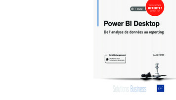 Business Objects à Cognos, De Microstrategy Power BI Desktop Parfois .