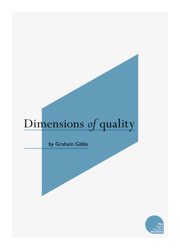 Dimensions Of Quality - Uppsala University