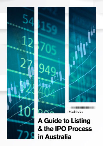 A Guide To Listing & The IPO Process In Australia - ASX