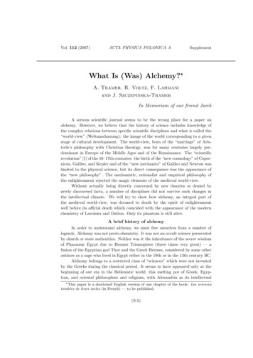 What Is (Was) Alchemy? - Home ICM