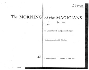 The MORNING Of The MAGICIANS - Mwweb 