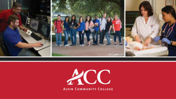 About Alvin Community College - Alvin Independent School District