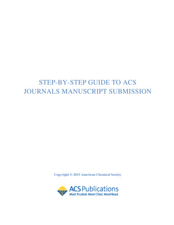 Step-by-Step Guide To ACS Journals Manuscript Submission