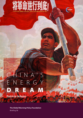 CHINA'S ENERGY - Global Warming Policy Foundation