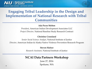Engaging Tribal Leadership In The Design And Implementation Of National .