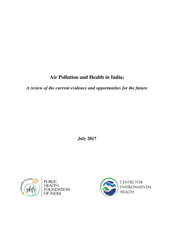 Air Pollution And Health In India