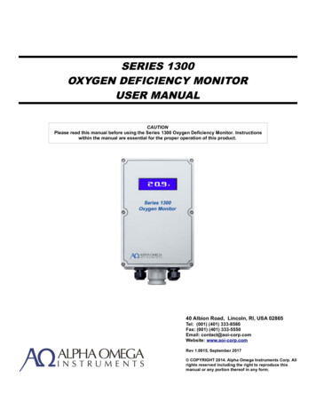 Alpha Omega Series 1300 Manual - Instrumart