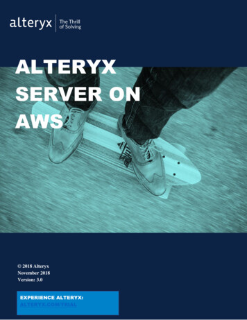 Alteryx Server On Aws