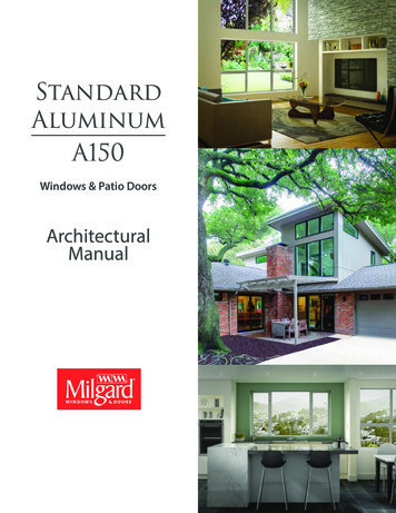 Standard Aluminum A150 - Construction Windows