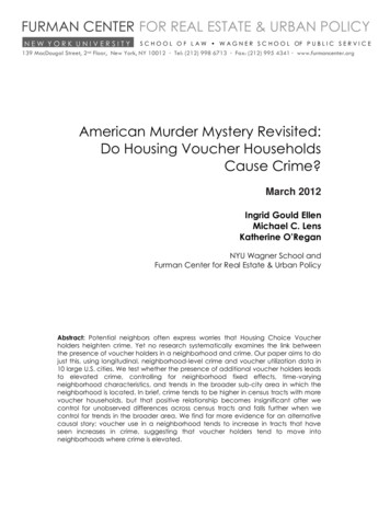 American Murder Mystery Revisited: Do Housing Voucher . - Furman Center