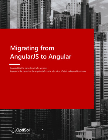 Migrating From AngularJS To Angular