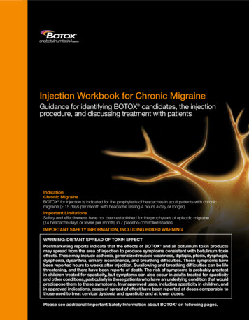 Injection Workbook For Chronic Migraine PATIENT FINANCIAL ASSISTANCE