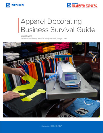 Apparel Decorating Business Survival Guide - Stahls