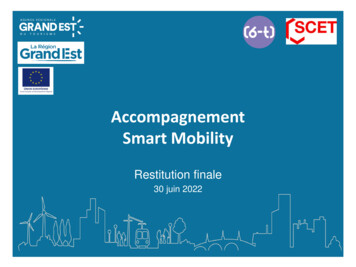 Accompagnement Smart Mobility - Api.art-grandest.fr