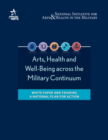 Arts, Health And Well-Being Across The Military Continuum