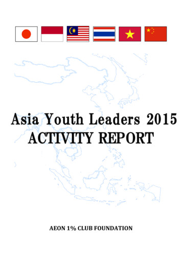 Asia Youth Leaders 2015 ACTIVITY REPORT - イオン1％クラブ