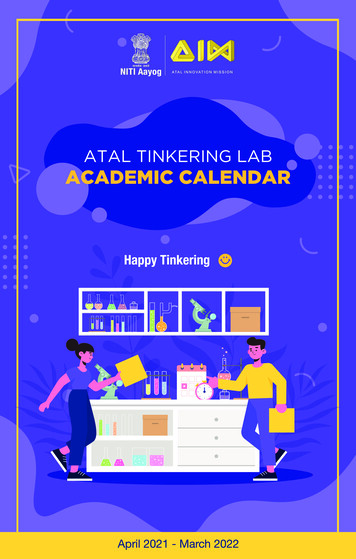 Atal Tinkering Lab Academic Calendar - Aim
