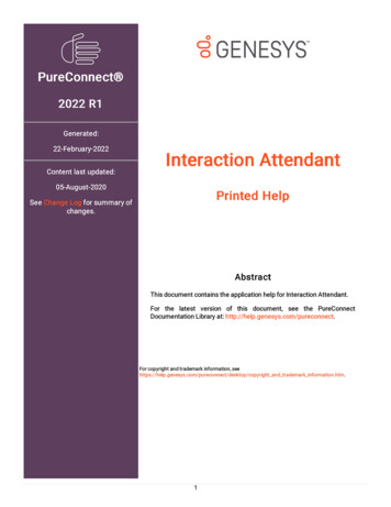 22-February-2022 Interaction Attendant - Genesys