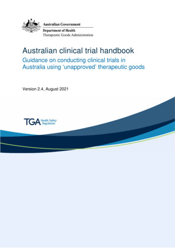 Australian Clinical Trial Handbook