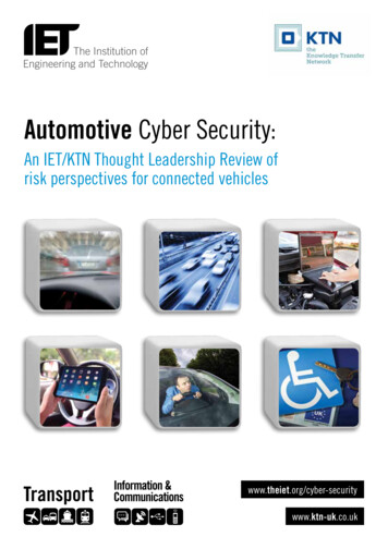 Automotive Cyber Security - IET