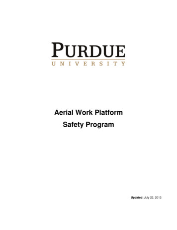 Aerial Work Platform Safety Program - Purdue University