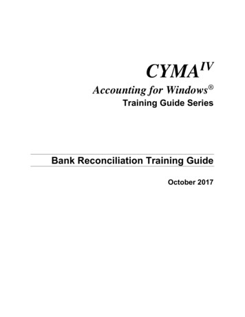 Bank Reconciliation Training Guide - Payroll Software Solutions