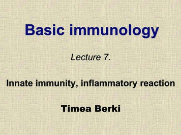 Basic Immunology 2019 7en - Immbio.hu