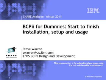 BCPii For Dummies: Start To Finish Installation, Setup And Usage