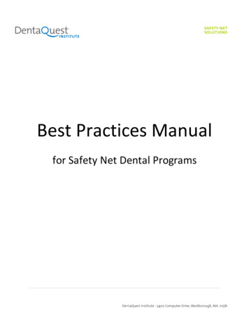 Best Practices Manual - CareQuest