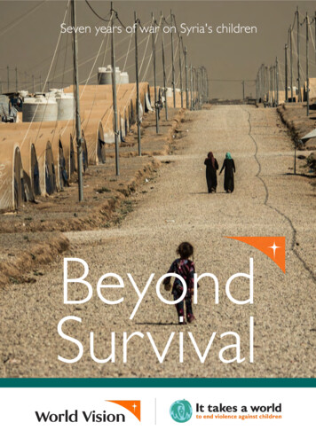 Beyond Survival - World Vision International