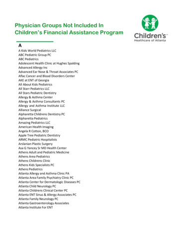 Children's Financial Assistance Program - Choa 