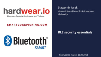 BLE Security Essentials Workshop - Hardwear.io